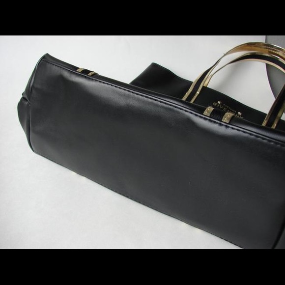 GIVENCHY Parfume Bag Black Gold Faux Leather Tote - Picture 5 of 13